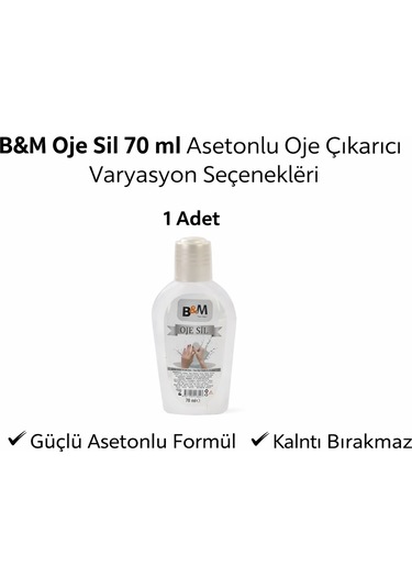 B&M Oje Sil Asetonlu Oje Çıkarıcı 70 ML