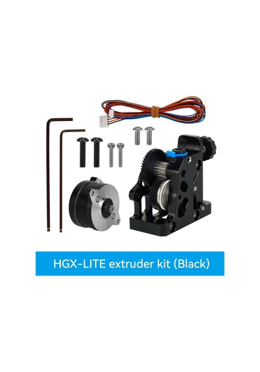 Yüksek Hızlı 36 Mm Yuvarlak Step Motorlu Hgx-lite Ekstruder Siyah