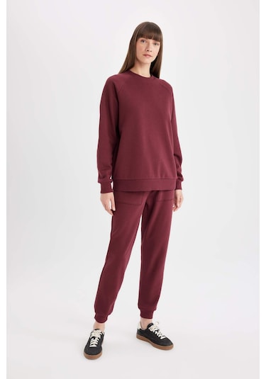 Defacto Regular Fit Beli Lastikli Bağcıklı Cepli Basic Düz Jogger Eşofman Altı V2699AZ24WNBR248 Bordo Defacto Regular Fit Beli Lastikli Bağcıklı Cepli Basic Düz Jogger Eşofman Altı V2699AZ24WNBR248 Bordo