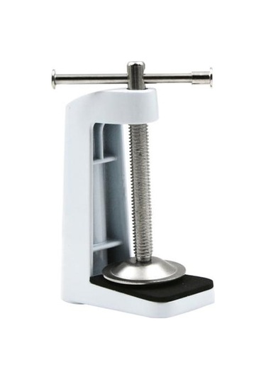 Beyaz Ayarlanabilir Masa Lambası Işıkları Metal Stand Döner Klip Kol Kelepçe Kilit Tutucu