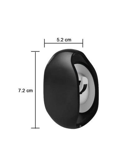 2'li Paket Kablo Düzenleyici Kulaklık Otomatik Siyah Büyük