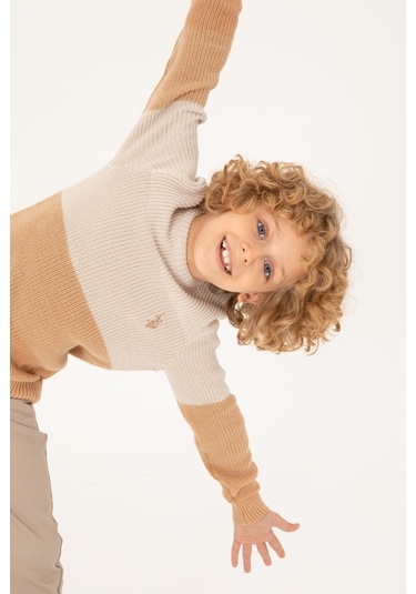 U.s. Polo Assn. Erkek Çocuk Camel Kazak /triko 50295576-vr015 Camel