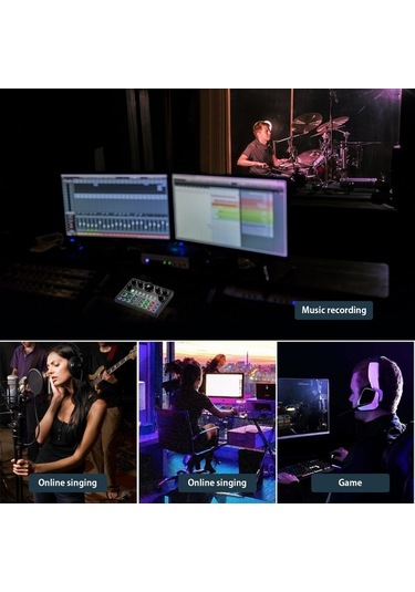 Flybuy Yayın, Ve Ses Ses Profesyonel Oyunlar Mikseri: Maiyame Kayıt Kartı İçin Harici Efektli Canlı Bluetooth 12 Jm