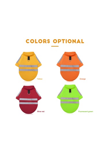 Geeksen Köpek İçin Traktörlü Reflektörlü Sweatshirt Turuncu - S