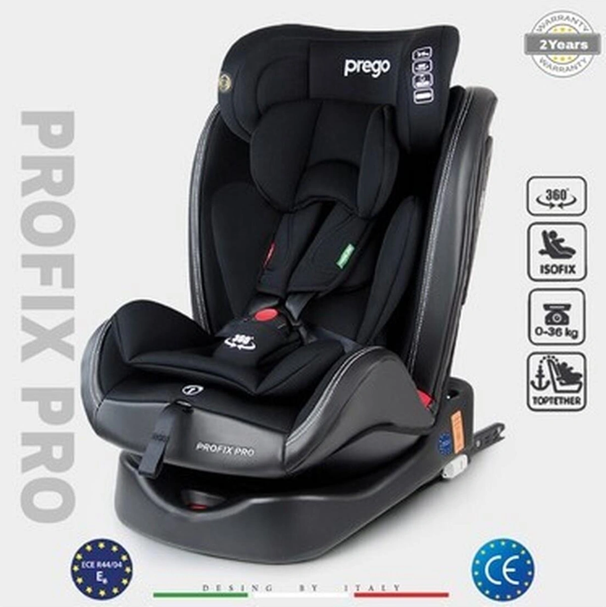Prego Profix Pro 360 Derece Dönebilen 0-36 Kg Isofixli Oto Koltuğu