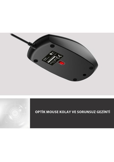 Lecoo Ms100 Usb Kablolu 1000dpı 3 Tuşlu Optik Mouse Ms100