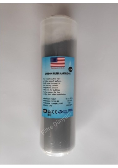 Filtre Dünyası Aura Cebilon Usa Çift Karbonlu Su Arıtma Filtresi Takım 4Lü Set