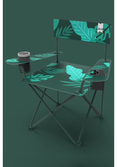 Perilla Qufi Katlanır Kamp Piknik Sandalyesi Rejisör Koltuğu - 2 Adet Yeşil Yeşil