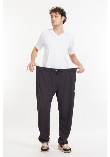 Büyük Beden Erkek Eşofman Altı Cepli Fermuarlı Blr-08- Antrasit