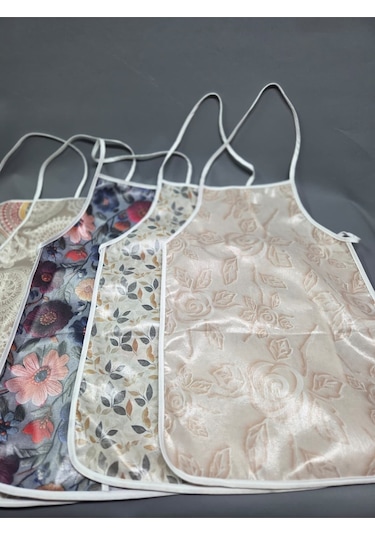 Su Geçirmez Kumaş Dokulu Pvc Önlük Çeşitleri - 1 Adet 45 Cm Önlük Renkli, Biyeli Mutfak Önlüğü Başak Ev Tekstili