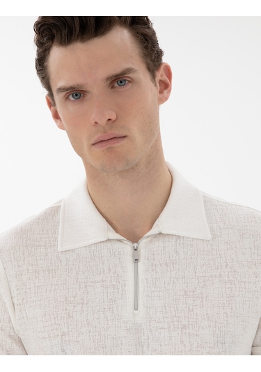 Pierre Cardin Erkek Ekru Tişört 50302586-vr019 Ekru