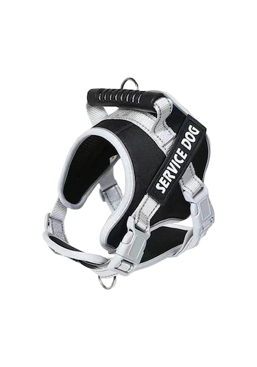 Büyük Köpek Patlama Korumalı Yumruk Göğüs Koşum Köpek Seyahat Tasma, Stil: Tek Siyah Xxl