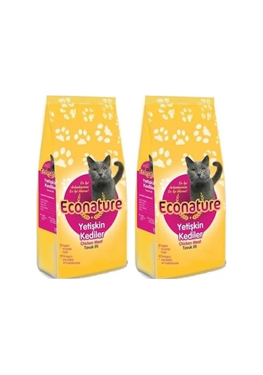 Econature Tavuklu Yetişkin Kedi Maması 2 x 1 KG