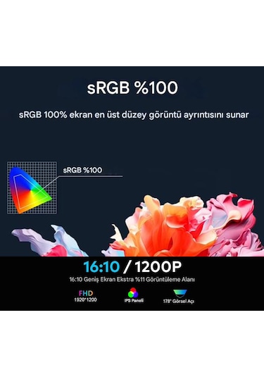 Ultrax 14" Üçlü Taşınabilir Monitör Çoklu Ekran 1200p Notebook Monitör