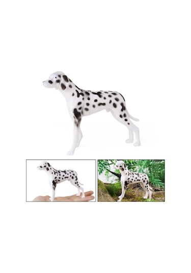 4 Parça Köpekler Figür Oyun Seti Poodle Cocker Dalmaçyalı Labrador Hayvan Figürü