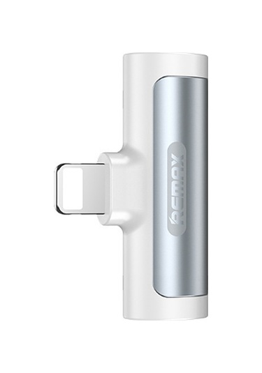 Suofeng Remax Rl-la04i Beyaz Çift Lightning Portlu Ses Adaptörü: Hızlı Şarj + Müzik Dinleme, Düşük Gecikmeli Sesli Arama, T-şekilli Tasarım