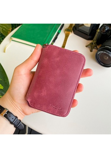 Modica Porto - Hakiki Deri Fermuarlı Cüzdan