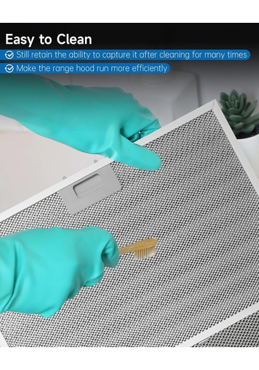 2pcs Wb02x11012 Ge Jv566h1ss İle Uyumlu Menzil Kaput Gres Filtresi Jv566h2ss Jv665h1bb Jv665h1cc Jv665h1ww, Yaklaşık 17-1/2 X 11-5/8 İnç