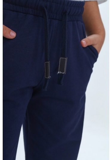 Toontoy Erkek Çocuk Paça Lastikli Eşofman Alt Füme