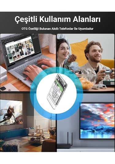 Orico Usb3.2 Gen2 6gbps Type-c 2.5 İnch Sata Ssd Hard Disk Kutusu Şeffaf