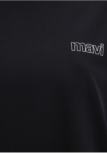 Mavi - Mavi Logo Baskılı Siyah Tişört 1611309-900 Siyah