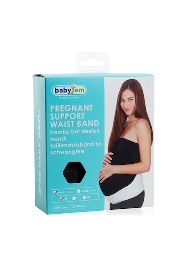 Babyjem Hamile Bel Destek Bandı Siyah M Beden