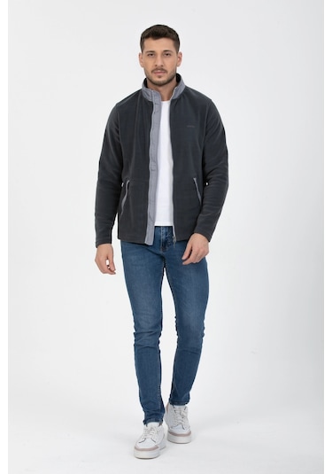 Yan Cep Fermuarlı Polar Smoked Füme