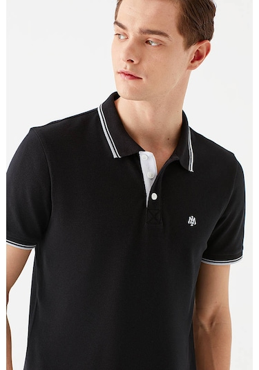 Mavi Erkek Polo Yaka T Shirt 064164-900 Siyah Siyah
