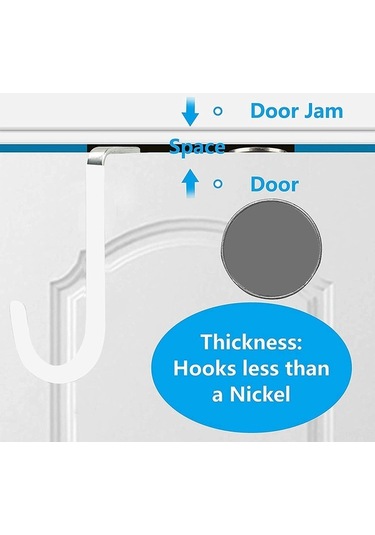 Besthome1 Yumuşak Kauçuk Kapı Askısı - 6'lı Set, Pırıl Pırıl Diğer, Çizilmeye Karşı Korumalı Diğer