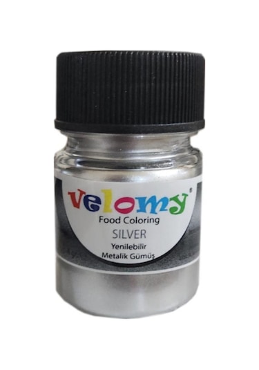 Velomy Metalik Sim Toz Boya 10gr Gümüş