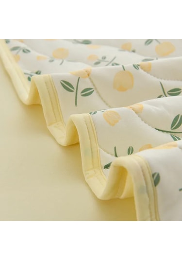 Yeni Çiçek Desenli İlkbahar Ve Yaz Yorganı Yumuşak Ve Rahat Pembe