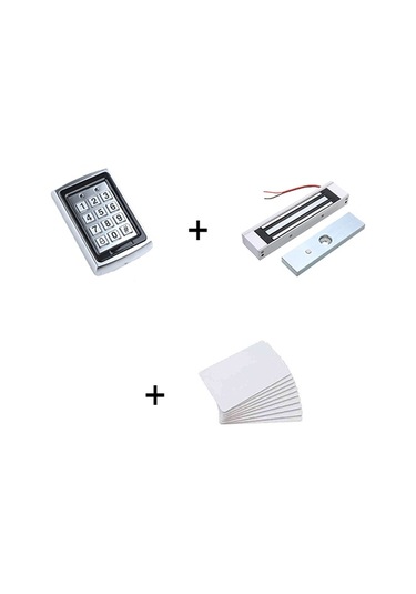 Muhafazalı Metal Şifreli Kilit 180kg Manyetik 10 Kart Bg03301