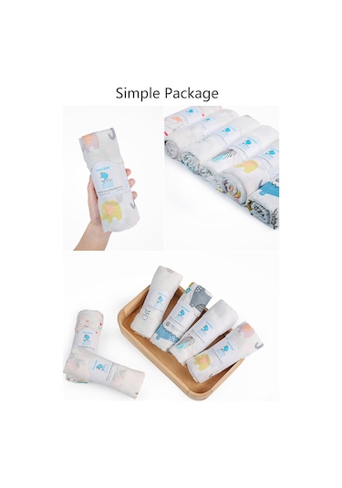 Hangfox Yumuşak Pamuklu Bambu Lifli Bebek Battaniyesi - 130x110cm Nemlendirici, Tüm Mevsimlerde Kullanım, Ev Ve Seyahat İçin Hafif Bakım Örtüsü Beyaz