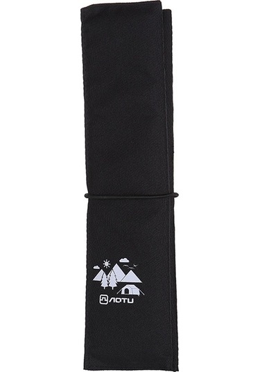 Aotu Taşınabilir Nem Geçirmez Koltuk Mat Oxford Kumaş + Epe Açık Kamp Piknik Oturma Pedi Siyah Siyah