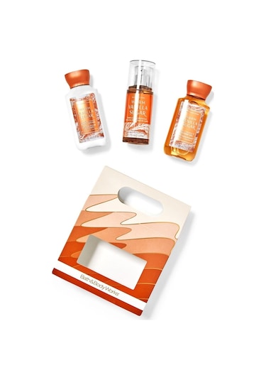 Bath & Body Works Warm Vanilla Sugar Mini Cilt Bakım Seti