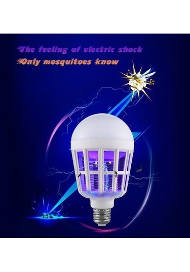 Besthome1 Led E27 15w 365nm Mor Işıklı Musluk Öldürücü, 175-265v Ac, 45 Eğimli, 3 Modlu, Haşere Kontrolü 5177