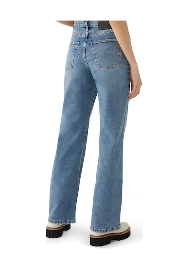Outland Denim Yüksek Bel Kloş Jean Pantolon Mavi