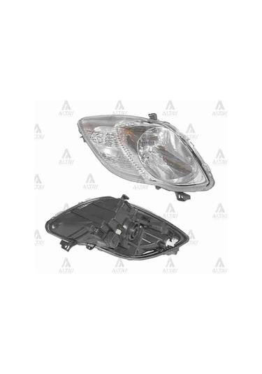 DEPO 212-11P3LMLDEM1 Ön Far Sol- Motorlu Krom - Toyota Uyumlu Yaris 09-10