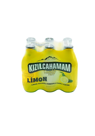 Kızılcahamam Çamlık Limon Aromalı Minerallı Maden Suyu 6x200 Ml
