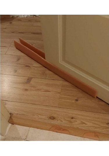 5 Adet Kahve Geçmeli 1 Adet Yapışkanlı Kapı Altı Soğuk Önleyici