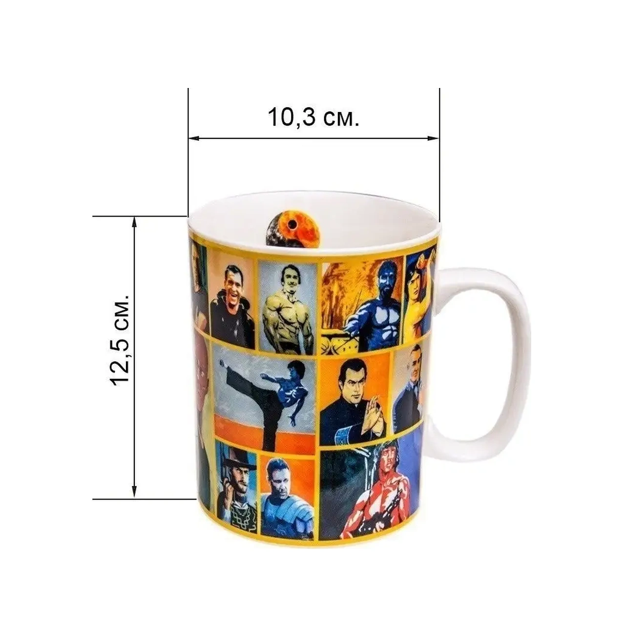 Gift'n'home Büyük Porselen Bardak Dev 5449870 Gri