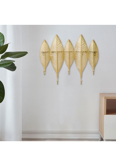 Suntek Dekoratif Yapraklar Demir Askı Aureate 45 x 41.5 x 4.5 CM Çok Renkli