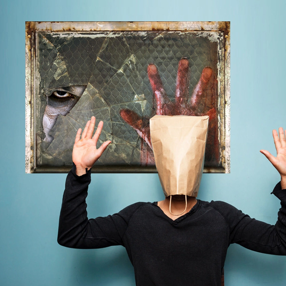 Hombey Halloween Korku Duvar Sticker 3d: Hayali Hayat Benzeri, Çevre Dostu Pvc, Ev Dekorasyonu Tür 5 Diğer