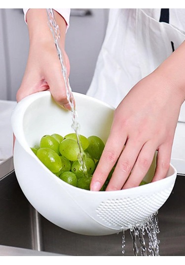 Lichen 1 Adet-sergi Pirinç Kasesi Drenaj Sepeti Meyve Kasesi Beyaz