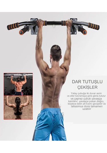 Raiden Duvar Barfiksi Duvara Monte Barfiks Çekme Aleti Kapı Barfix