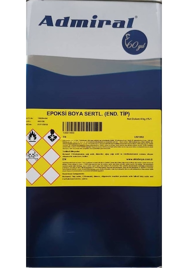 Admiral Epoksi Boya Sertleştirici Ends.tip 4 Kg