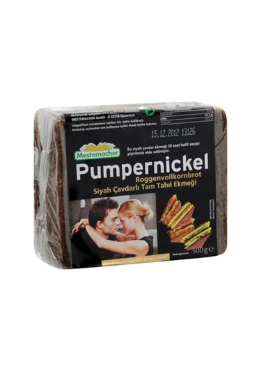 Mestemacher Pumpernickel Siyah Çavdarlı Alman Ekmeği 3 x 500 G