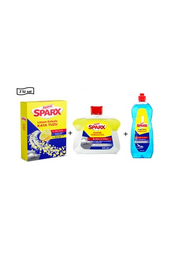 Asperox Bulaşık Makinesi Tuzu + Parlatıcı & Kurutucu 750 ML + Makine Temizleyici 250 ML