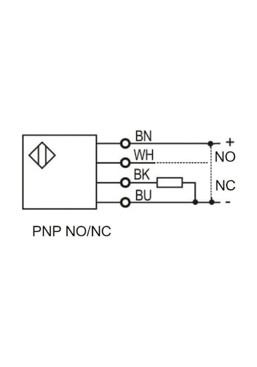 Lanbao PSMT-BC40DPB ,M18/40cm PNP-NO/NC 4-Kablo Cisim Fotosel
