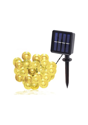 9,5 Metre 50 Işık Topu Işık Şeridi, Ipx4, Isımsı Beyaz Işık 8 Işık Modu